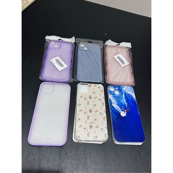 IPhone 15 Plus Cell Phone Cases Lot of 6 Cases Only All New - Picture 1 of 8